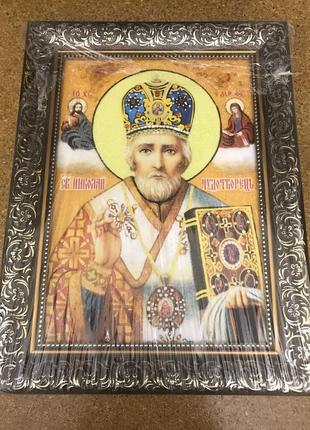 Икона из янтаря свт. Николай чудотворец