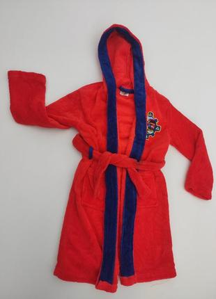 Детский халат с капюшоном 122-128нюанс
