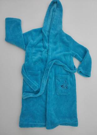 Детский халат с капюшоном 122-128 нюанс