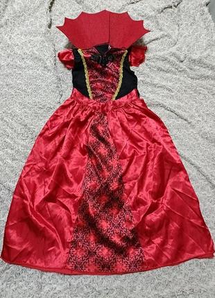 Карнавальное платье ведьма, ведьмочка , вампирша 5-6 лет