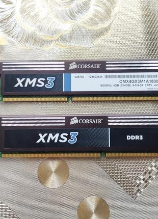 оперативна память Corsair XMS3 DDR3 2*4 8Gb 1600MHz PC3-12800