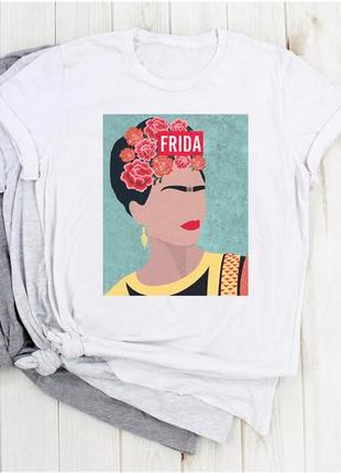 Футболка youstyle frida colors 0554 xxl white