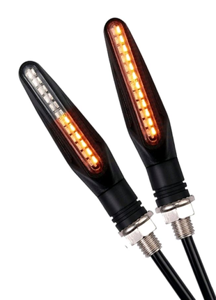 Динамічні поворотники для мотоцикла LED-казівники повороту 2 шт.