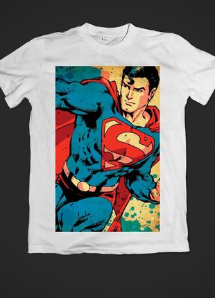 Футболка youstyle superman 0641 xxl white