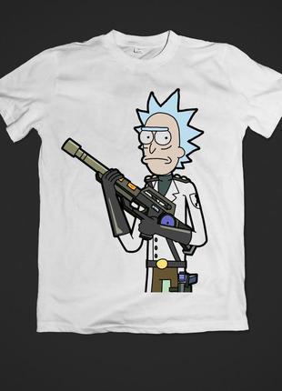 Футболка youstyle rick and morty 0691 xs white