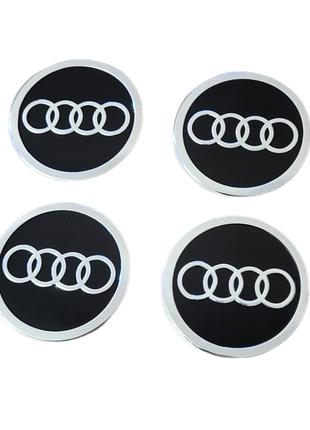 Наклейки на колпачки, заглушки, наклейки на диски Audi Ауди 60 мм
