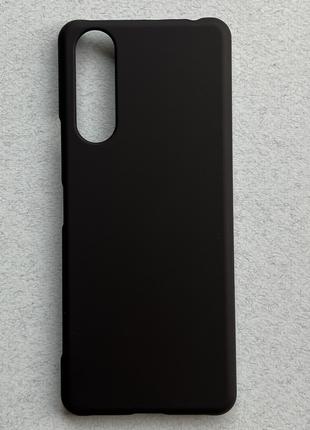 Чехол (бампер, накладка) для Sony Xperia 5 Mark II чёрный, мат...