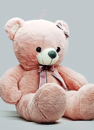 Мягкая игрушка Shantou Медведь "Бантик" плюшевый 80 см розовый...