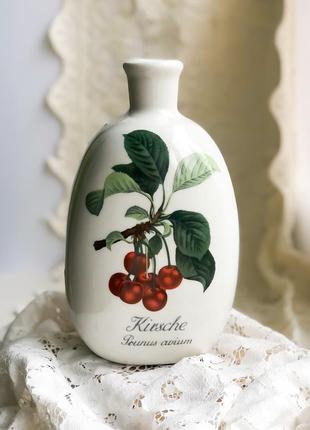 Фарфоровая ваза с ботаническим сюжетом винтаж германия