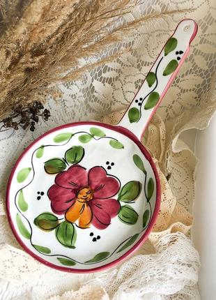 Настенный декор керамическая сковорода винтаж голландия