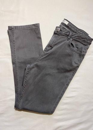 Серые джинсы слим прямые высокая посадка размер 40 marks &amp;...