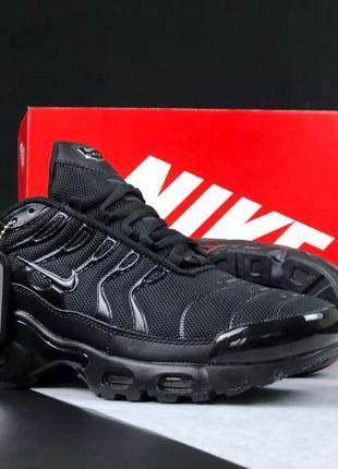 Nike air max plus кросівки кеди чоловічі чорні найк аір макс з...