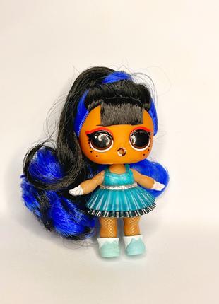 Кукла Лол L.O.L surprise с синими волосами OMG