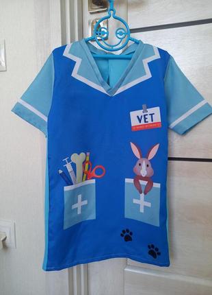 Плаття лікаря медсестри ветеринара ігровий костюм халат для ді...