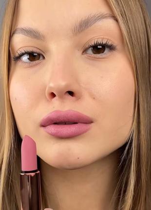 Розовая матовая помада 005 instyle matte lipstick от topface