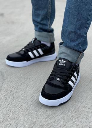 Кроссовки мужские adidas forum black&amp;white