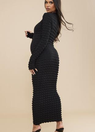 Чорна сукня міді для вагітних
