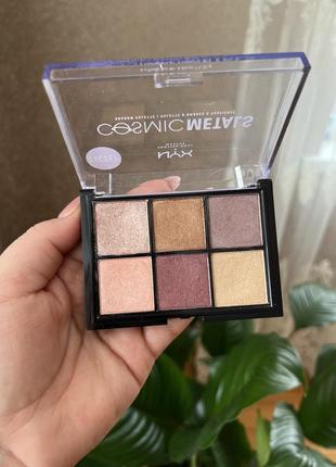 Палетка теней nyx professional makeup cosmic metals shadow pal...