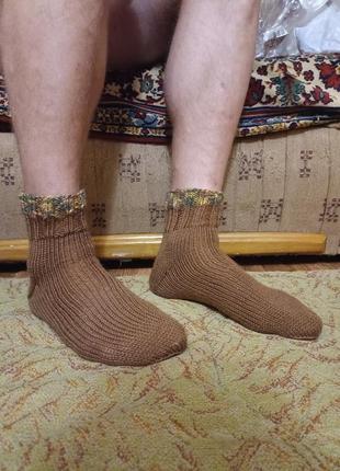 Вязаные мужские носки