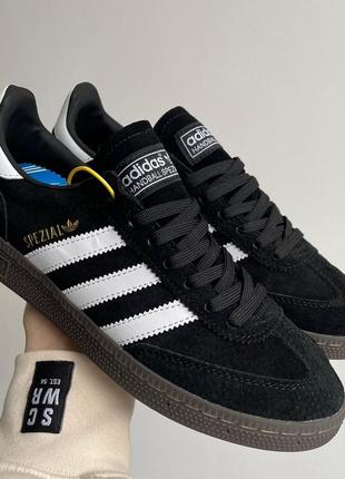 Кроссовки adidas spezial black white brown