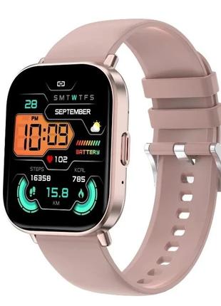 Смарт-часы Lemfo G127 Pink (звонки, тонометр, пульсоксиметр)