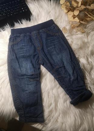 Джинсы штаны на 9-12 месяцев штанишки