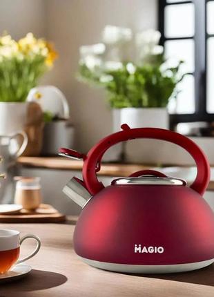 Кухонный металический чайник из нержавейки Magio MG-1193 | Чай...