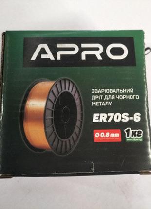 Зварювальний дріт ER70S-6 0,8мм 1кг п.б. APRO 6999201