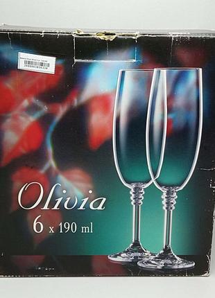 Бокал стакан Б/У Bohemia Olivia 190 мл 6 шт. (b40346)