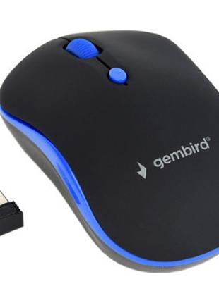 Мышка Gembird MUSW-4B-03-B Black+Blue (MUSW-4B-03-B)