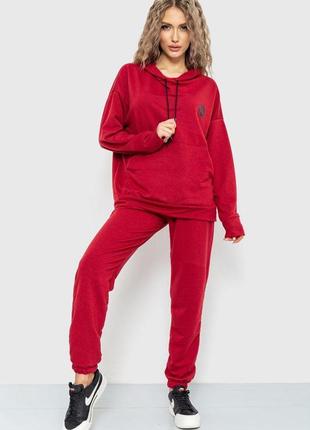 Спорт костюм жіночий демісезонний, колір бордовий, 177r030