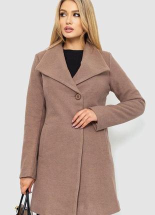 Пальто жіноче, колір темно-бежевий, 186r353