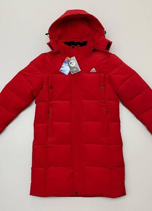 №1 Куртка Adidas зима червона