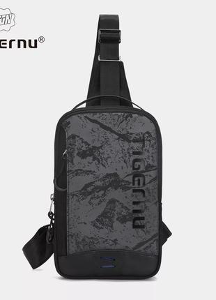 Мужской однолямочный рюкзак TIGERNU сумка-слинг IPad 9,7”