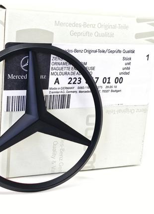 Эмблема Mercedes-Benz на крышку багажника W223 A2238170100 S s...