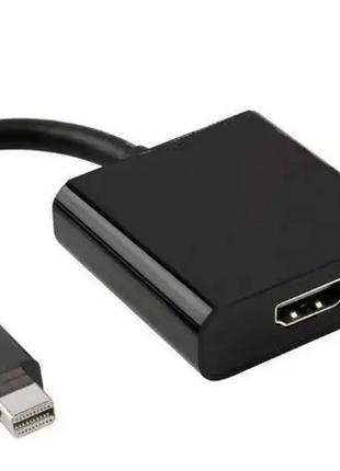 Кабель переходник Mini DisplayPort - HDMI Female, 1080P для Ap...