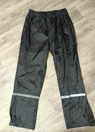 Штаны дождевики xl размер водонепроницаемые черные