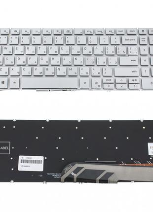 Клавіатура для ноутбука DELL (Inspiron: 5584), rus, silver, бе...