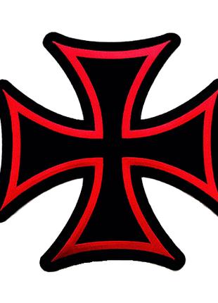 Шеврон немецкий крест черно-красный Вермахт Шевроны на заказ н...