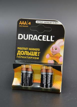 Батарейка мини-пальчик "DURACELL" / ААА / 4шт