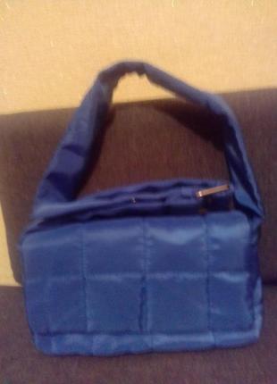 Синяя сумка клатч с биркой новая