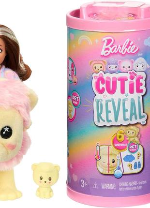 Barbie Cutie Reveal Chelsea Lion Plush, плюшевий костюм лева К...