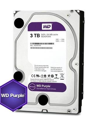 Жорсткий Диск Western Digital Purple HDD 3TB (3.5 ")