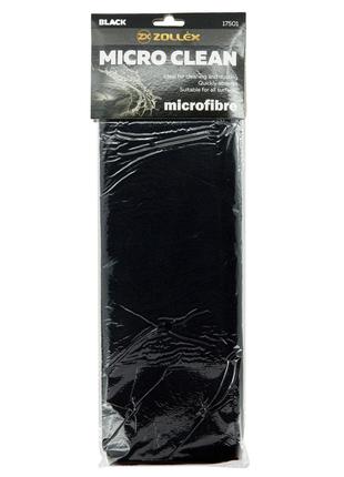 Серветка мікрофібра чорна Clean Micro Microfibre Blue 37 х 37 ...