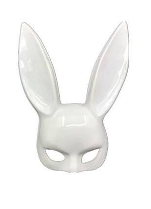 Милі вуха зайця, маска кролика playboy resteq, біла глянсова 3...
