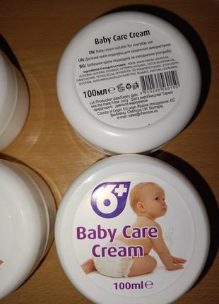 детский крем baby care cream, производство Болгария, 100мл, 6+