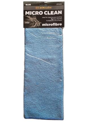 Салфетка микрофибра синяя Micro Clean Microfibre Blue 37х37 см...