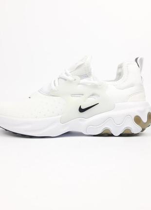 Nike react presto білі з чорним кросівки жіночі кеди найк прес...