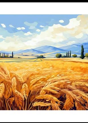 Картина по номерах пшеничне поле