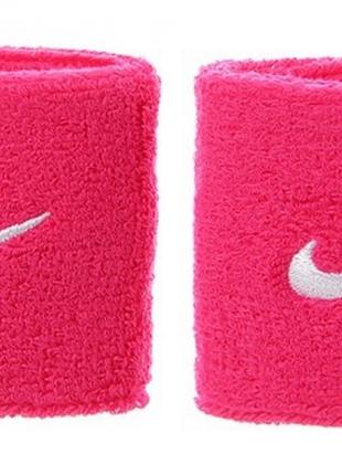 Напульсник Nike SWOOSH WRISTBANDS 2 PK VIVID PINK/WHITE рожеви...